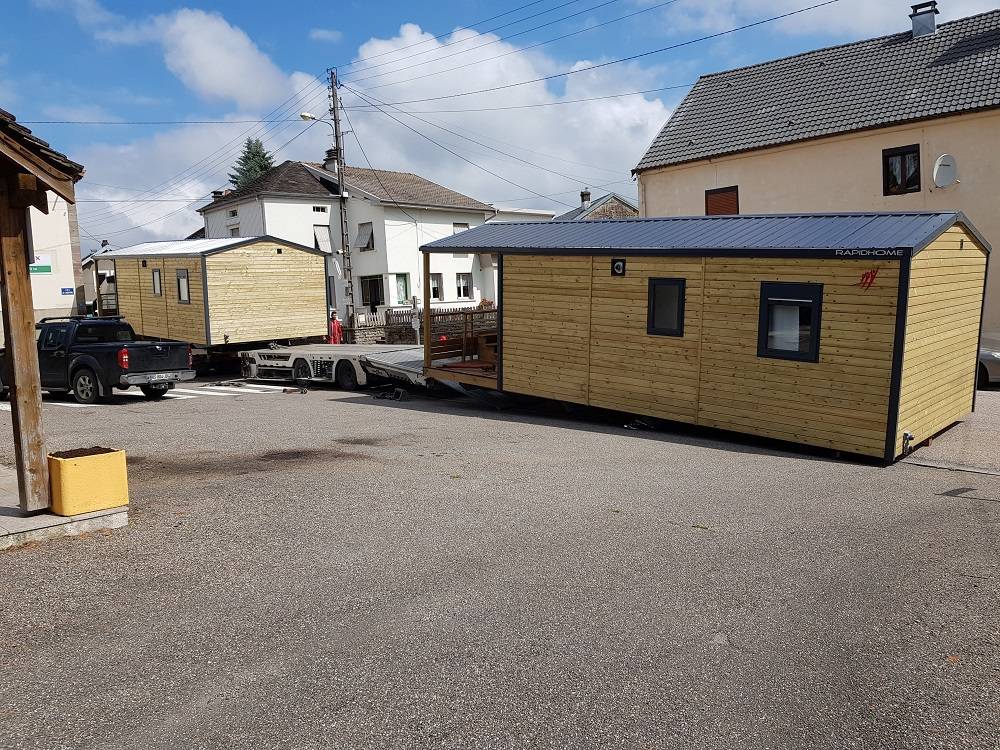déchargement mobil home